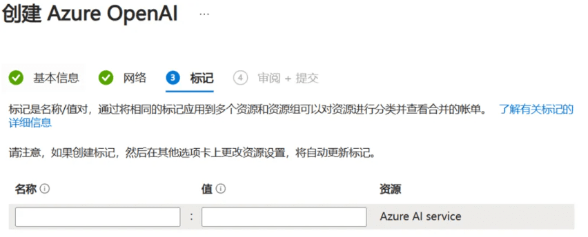 在Azure中创建Azure OpenAI实例