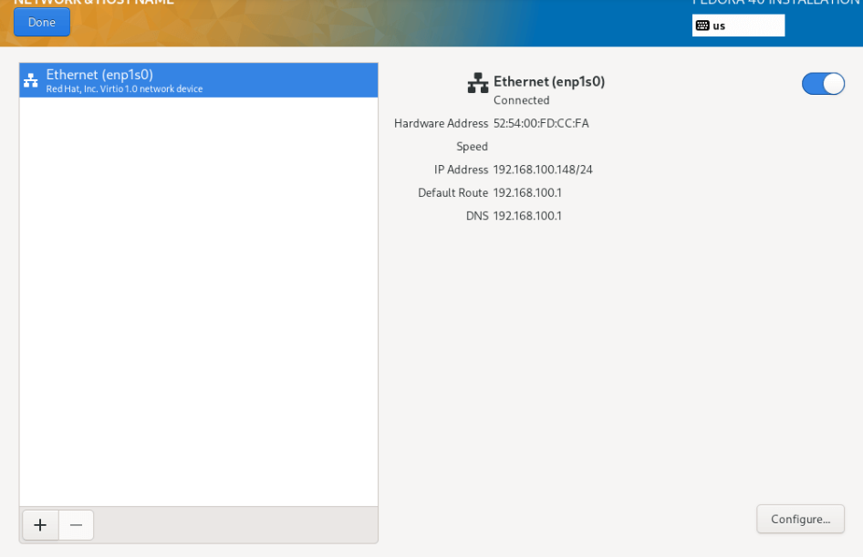Fedora 40的安装过程