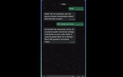 通过WhatsApp与AI助手互动