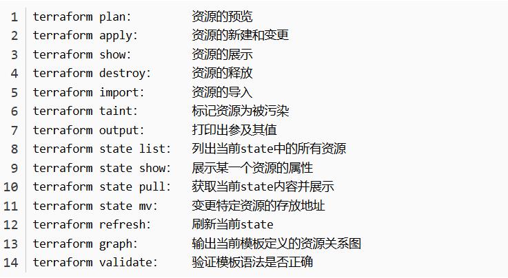 Terraform常用命令