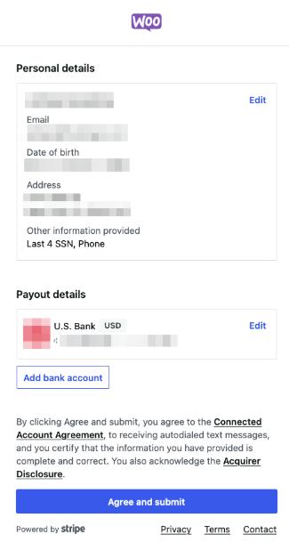 将WooPayments连接到Stripe账户