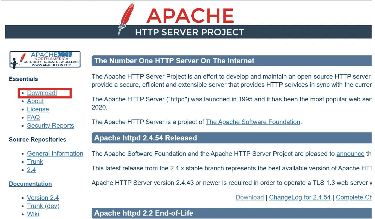 Windows系统上安装Apache HTTP服务教程