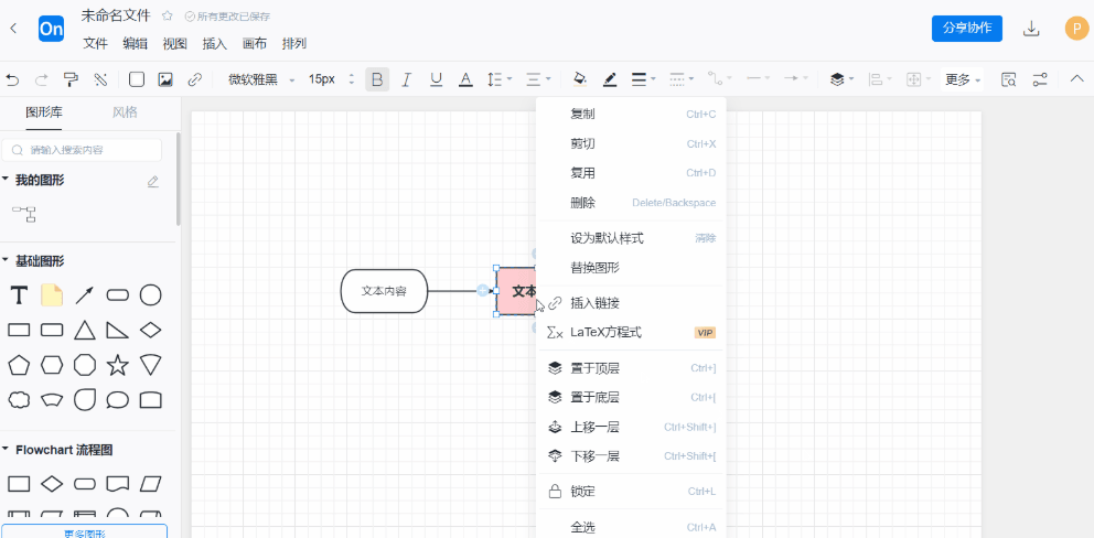 ProcessOn流程图默认样式设置