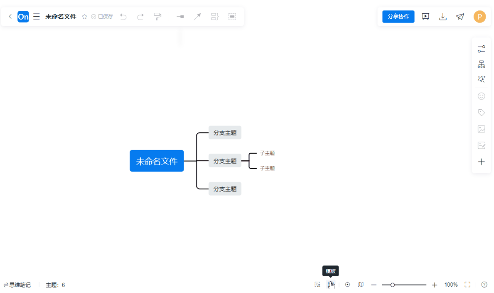 模板展开/关闭