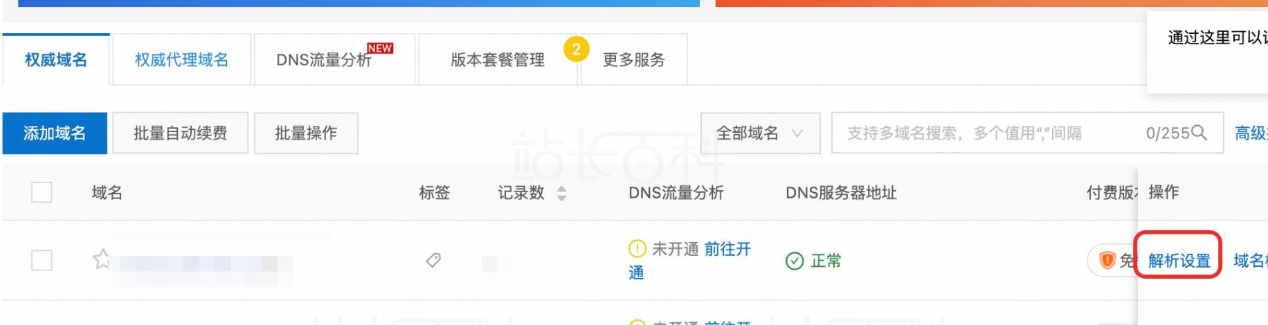 设置域名解析