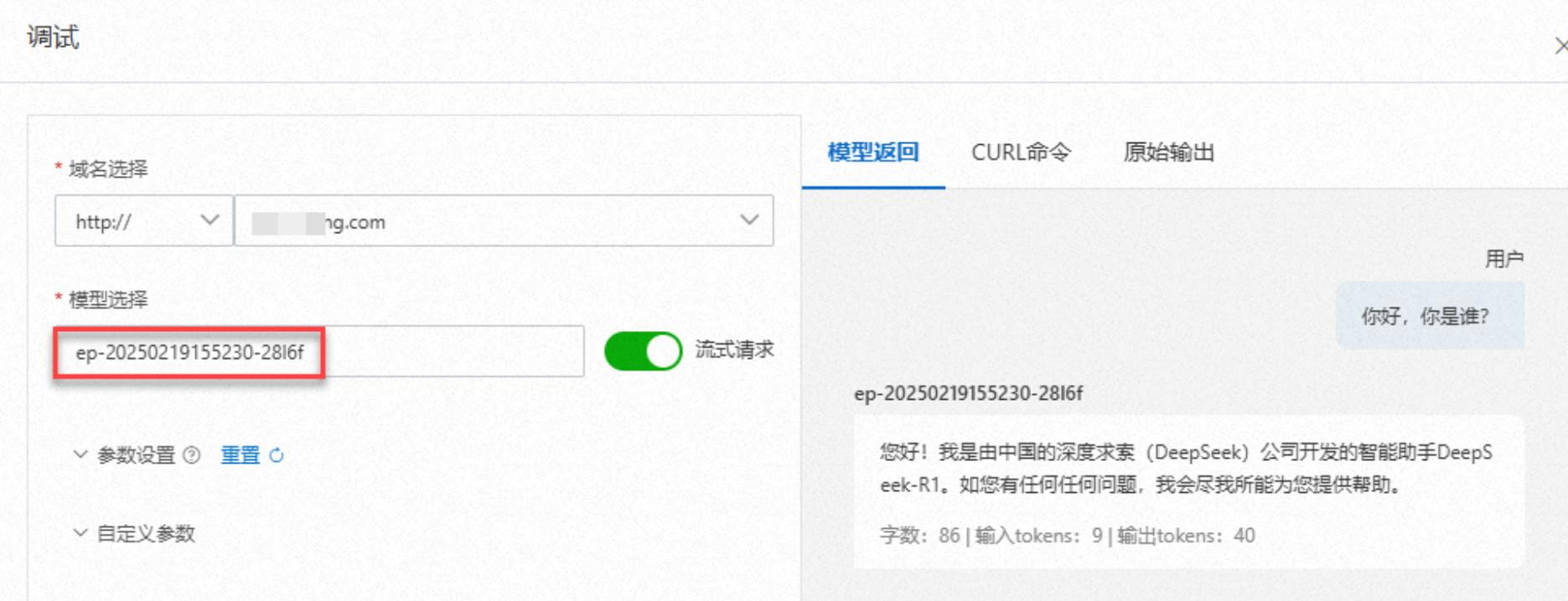 调试AI API