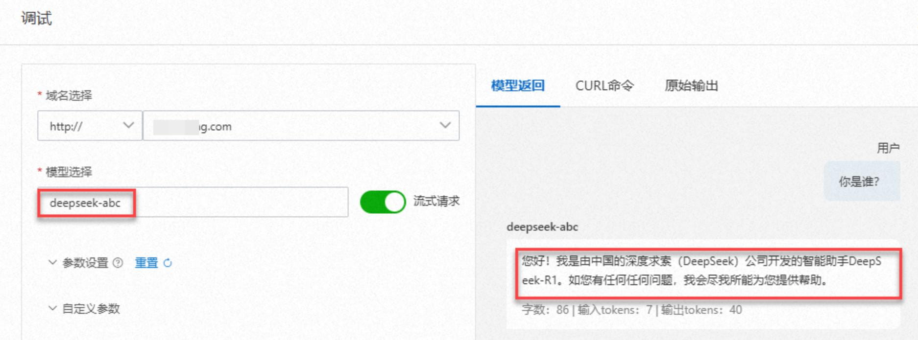 调试AI API