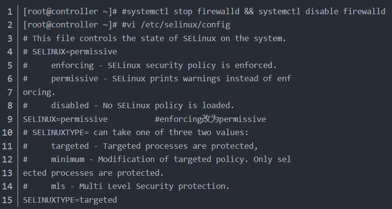 关闭防火墙和 SELinux