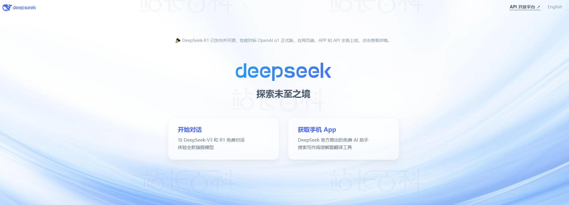 进入DeepSeek平台