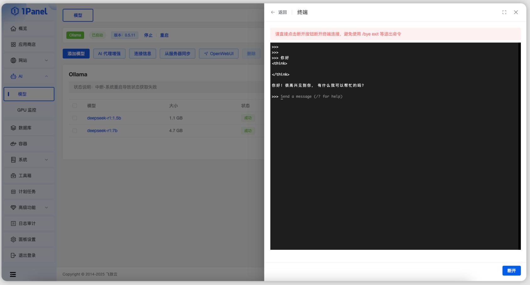 运行模型