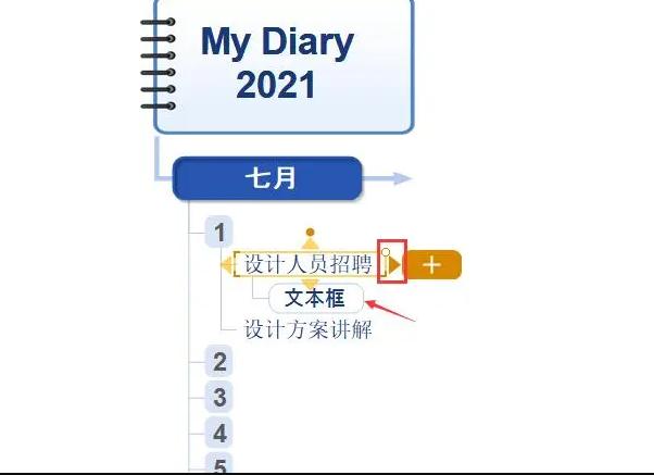 添加对应的内容文本框