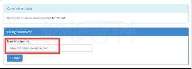 更改cPanel & WHM实例的主机名和IP地址