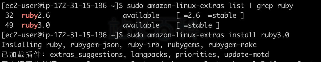 在 Graviton 运行 Ruby 应用程序