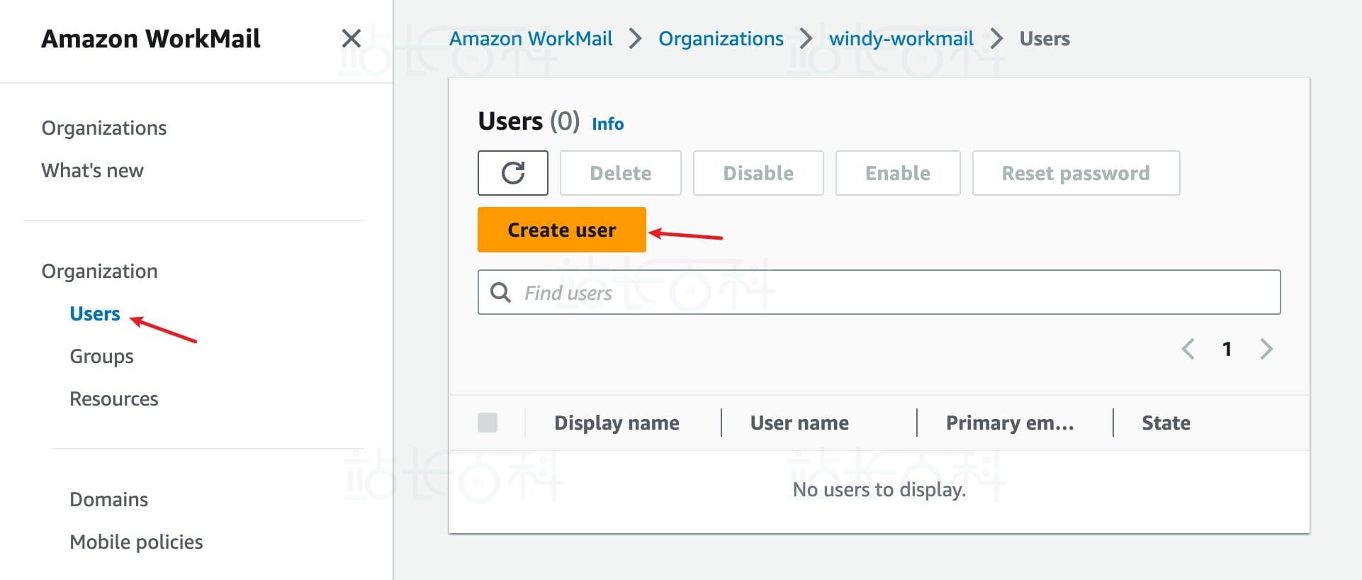 使用Amazon WorkMail创建组织