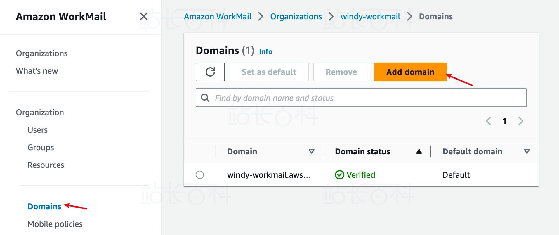 使用Amazon WorkMail创建组织