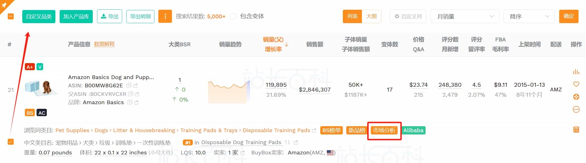卖家精灵查竞品