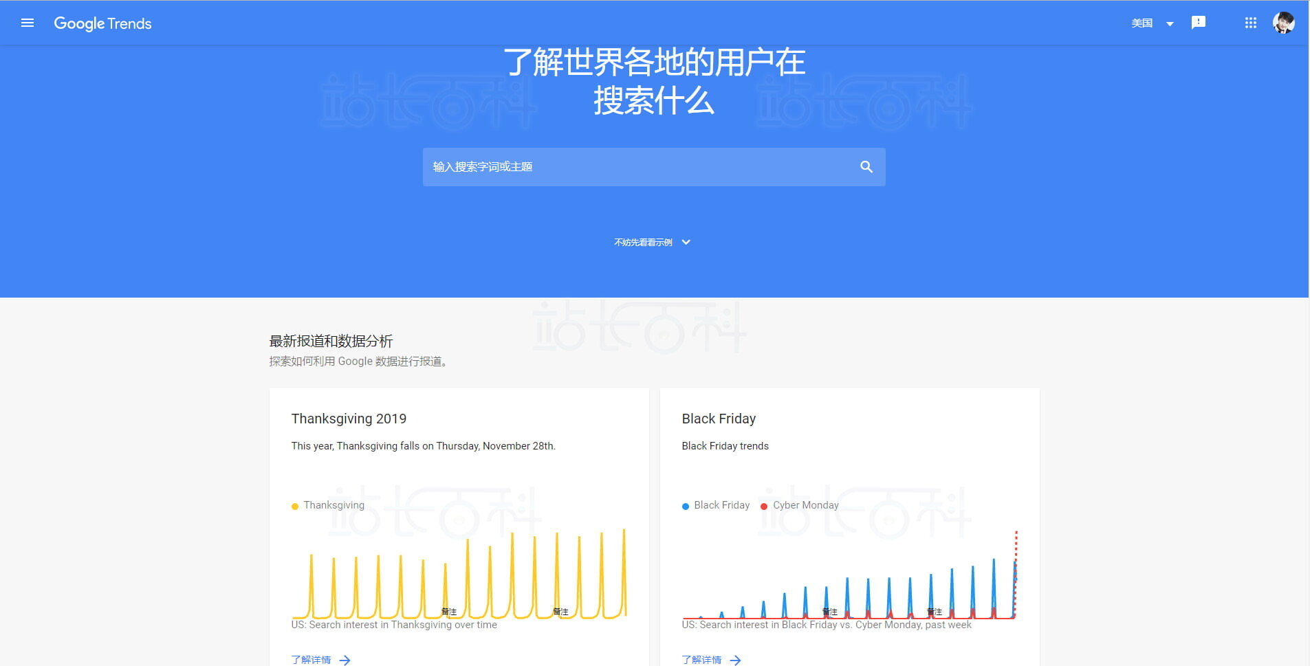 卖家精灵集成Google Trends