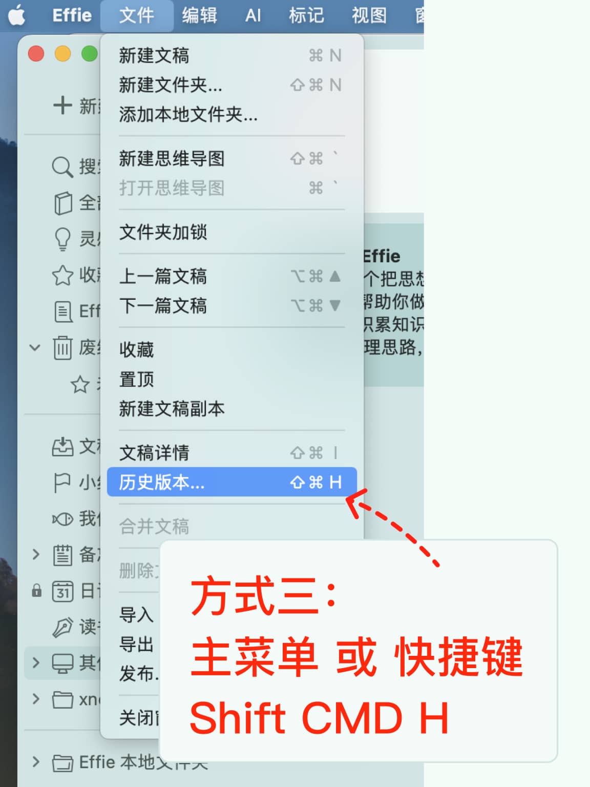 Effie写作软件使用教程(Mac版)