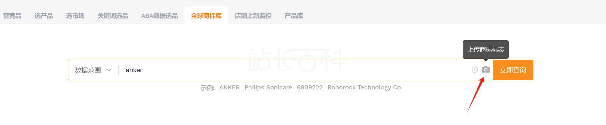 卖家精灵的商标查询步骤