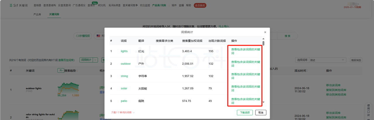 Sif关键词词频统计