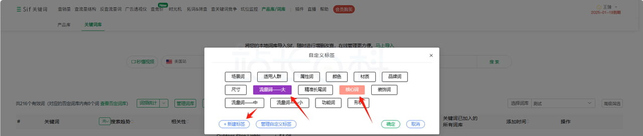 Sif关键词标签