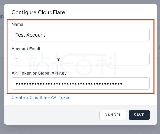 生成Cloudflare API令牌