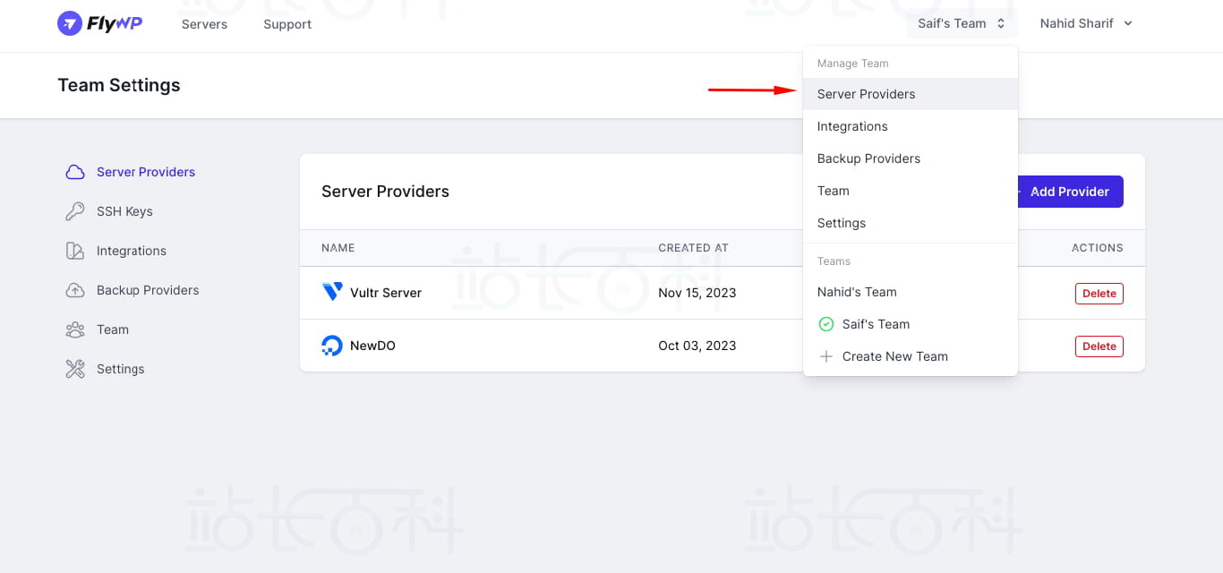 FlyWP中添加Amazon EC2