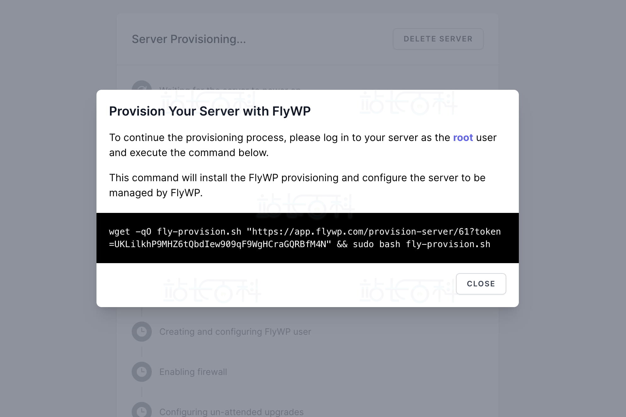 FlyWP中添加自定义服务器