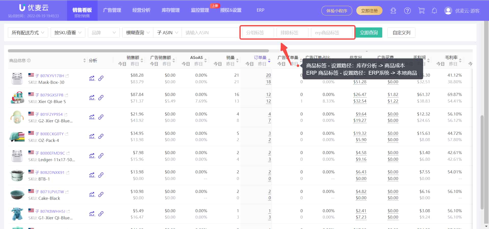 产品维度分析