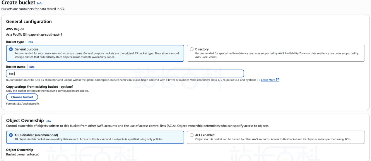 Amazon S3存储桶