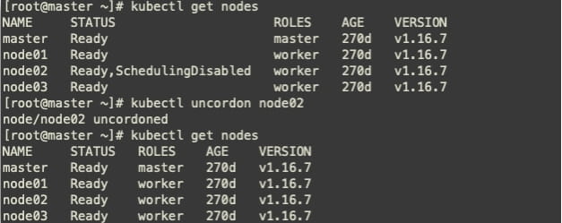 对 node02 进行重启