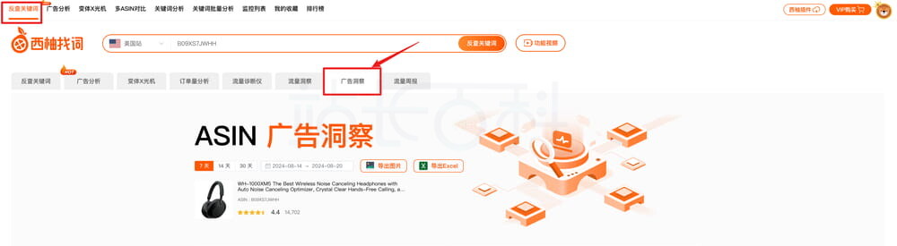 洞察ASIN广告流量结构