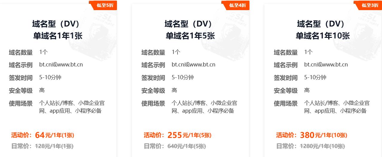 宝塔证书