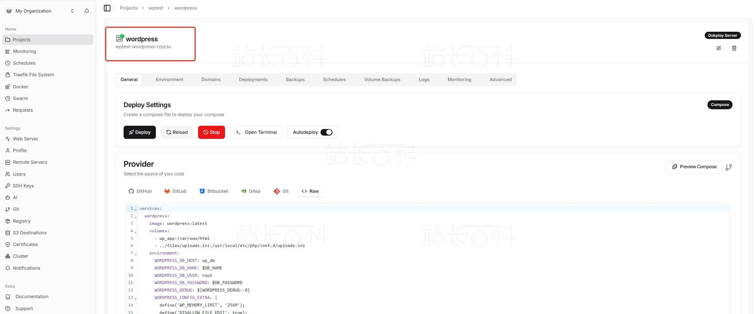 部署WordPress