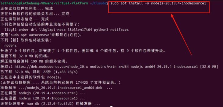 安装Node.js 20.19.4版本
