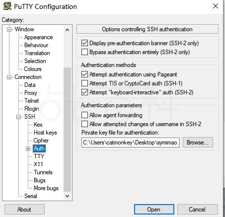 PuTTY秘钥登录