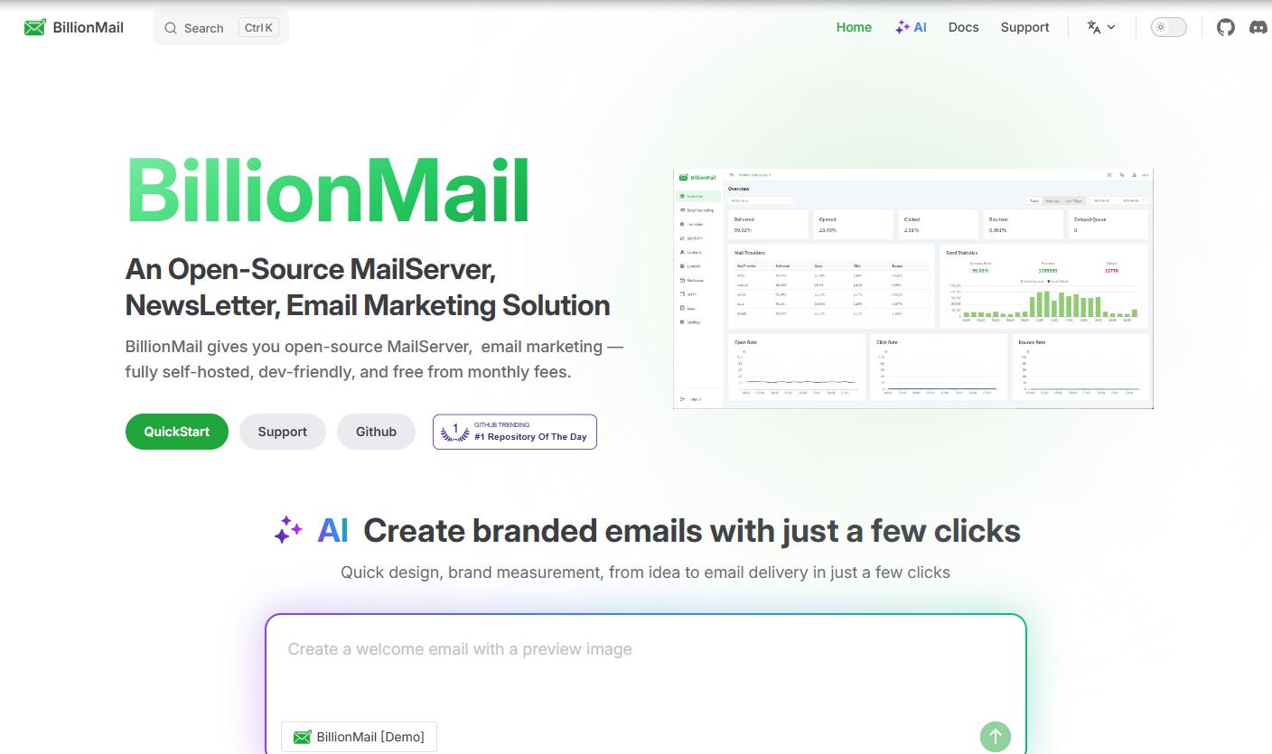 BillionMail邮件服务器搭建超全教程