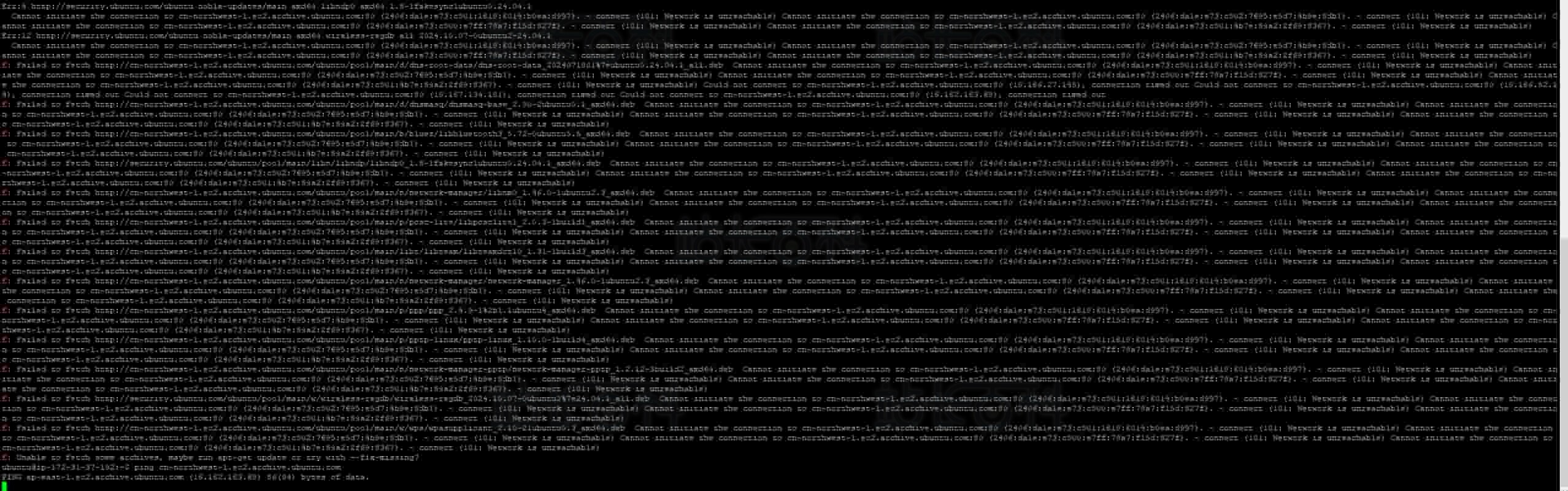 Ubuntu远程登陆后无网络连接