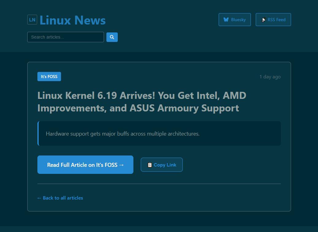 Linux内核6.19正式发布 传输速度更快、AMD显卡兼容性更强