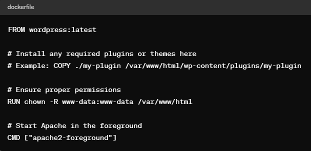 Dockerfile配置