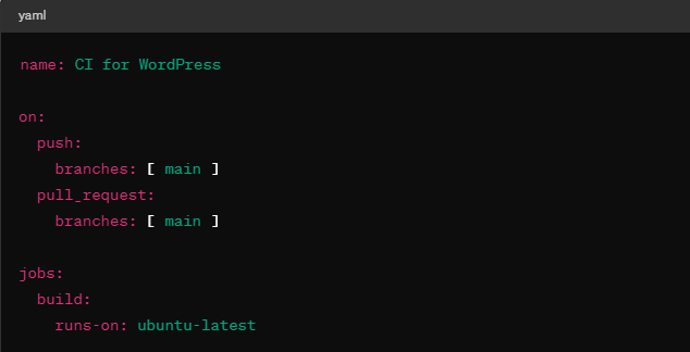 GitHub Actions工作流配置