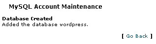 cPanel进行安装WordPress